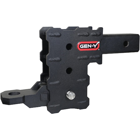 Gen-Y Hitch PHANTOM 2-inch Hollow Shnk, 4.5-in Drop, 5k Twng, .5K TW w/GH-102541 Ball Mnt & GH-102359 Pin, Clip GH-102358